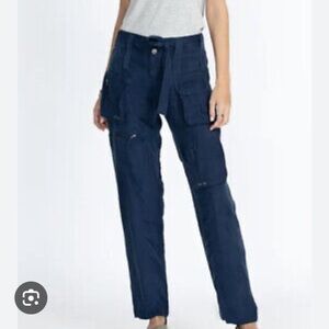Johnny Was Pete and Greta Women's Navy Cargo Pants NWT size 8